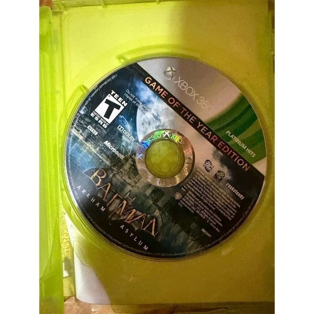 Batman: Arkham Asylum Game of the Year Edition Platinum Hits Xbox‎ 360